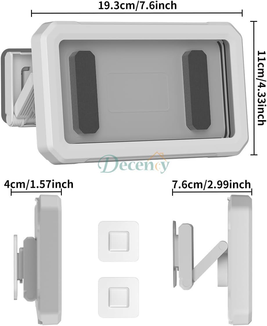 Shower Phone Holder Waterproof, 480°Rotating Waterproof Phone Holder