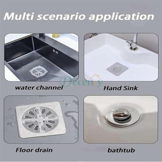 Drain Sticker Patch Kitchen Bathroom Sink (Pack of 10)