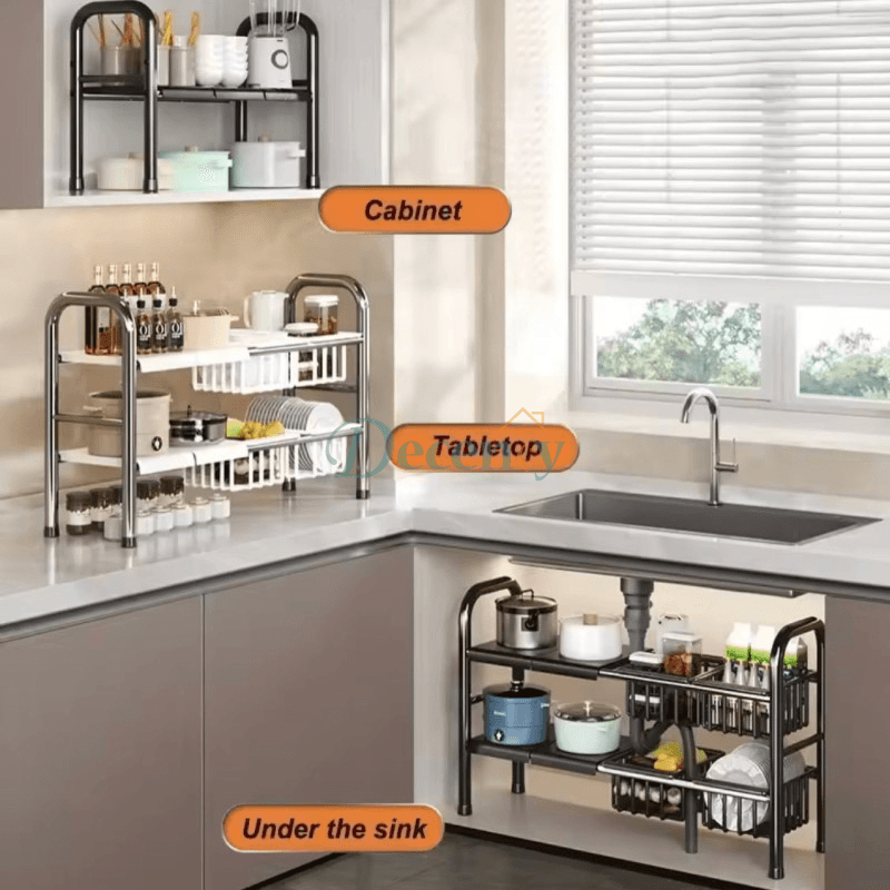 2 Tier Under Sink Organizer