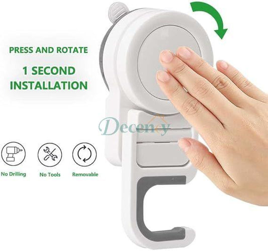 Suction Cup Mop Holder and Self-Adhesive Mop Holder