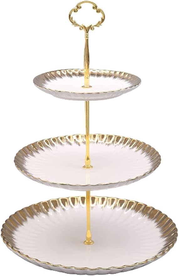 3 Layer, Reusable Round Cake Stand - Fruit Display