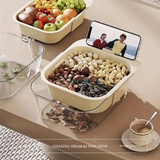 Plastic Fruit and Vegetable Washing Drain Basket