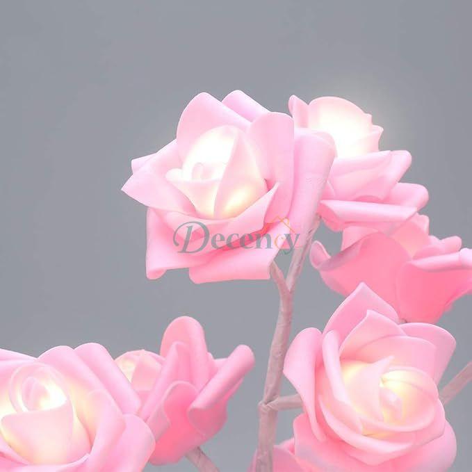 Desktop Rose Bonsai Tree Lamp