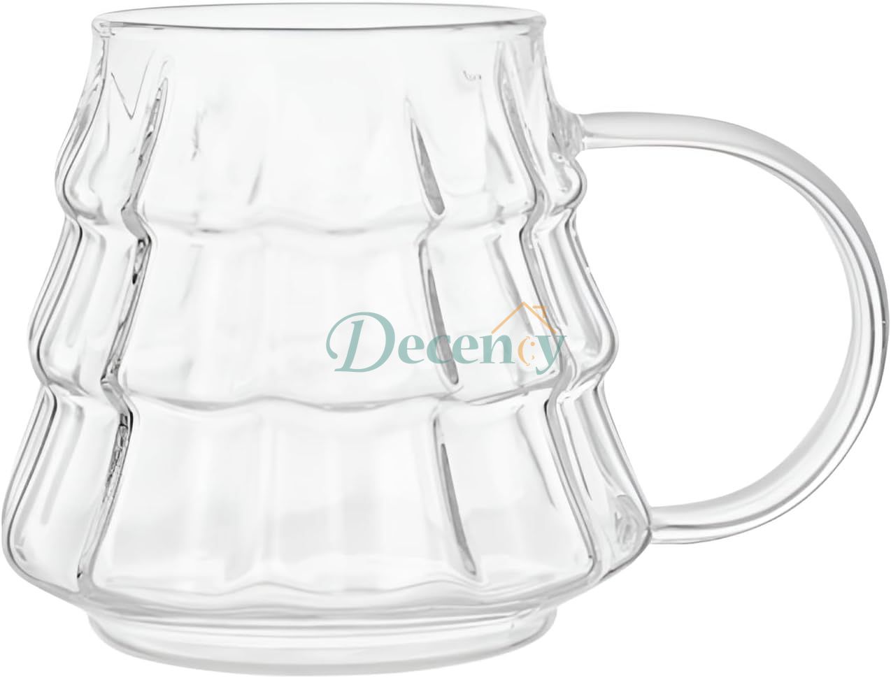 Transparent Mug with Handle Coffee Cup