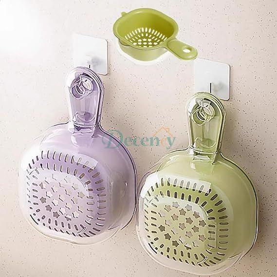 Double Layer Drain Basket – Cute Handle 2-in-1 Vegetable & Fruit Washer