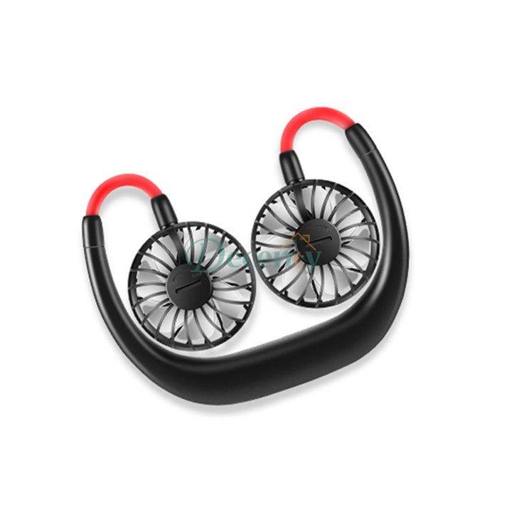 Rechargeable Potable Dual Head Neck Fan - Decency