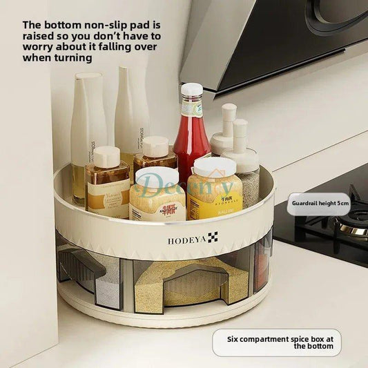 Kitchen 360° Rotating Spice Organizer