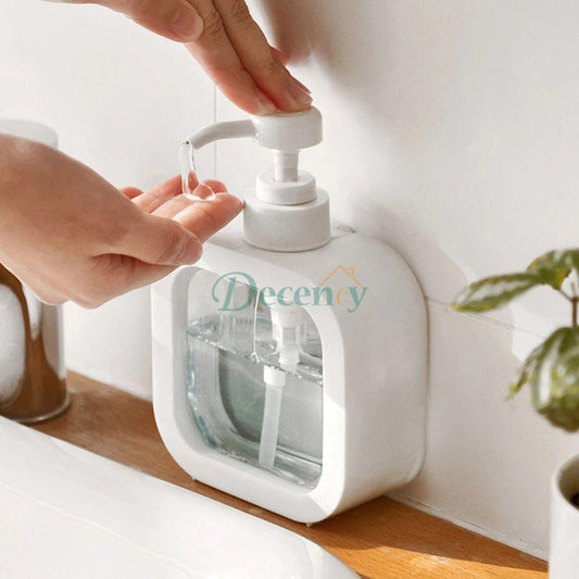 Press Clear Liquid Soap Dispenser Bottle