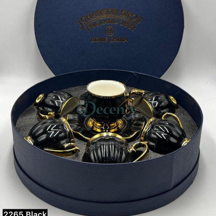Cup and Saucer Collection – 12 Pcs Set