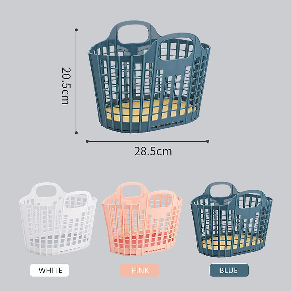 Foldable Shopping Basket Bathroom Shower Basket Plastic Basket with Handle