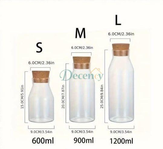Transparent Glass Nut Storage Jar