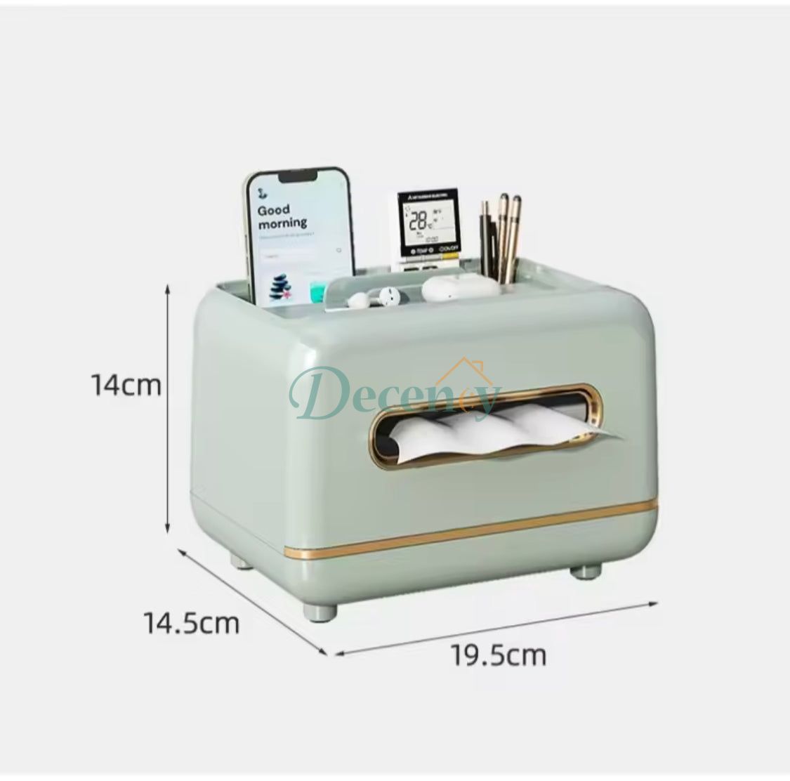 Elegant Tissue Box With Magnetic Opening