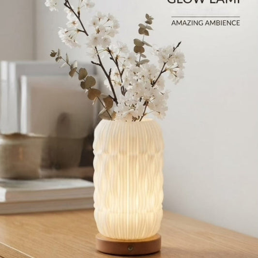 LED Flower Vase Lamp for Home Decor