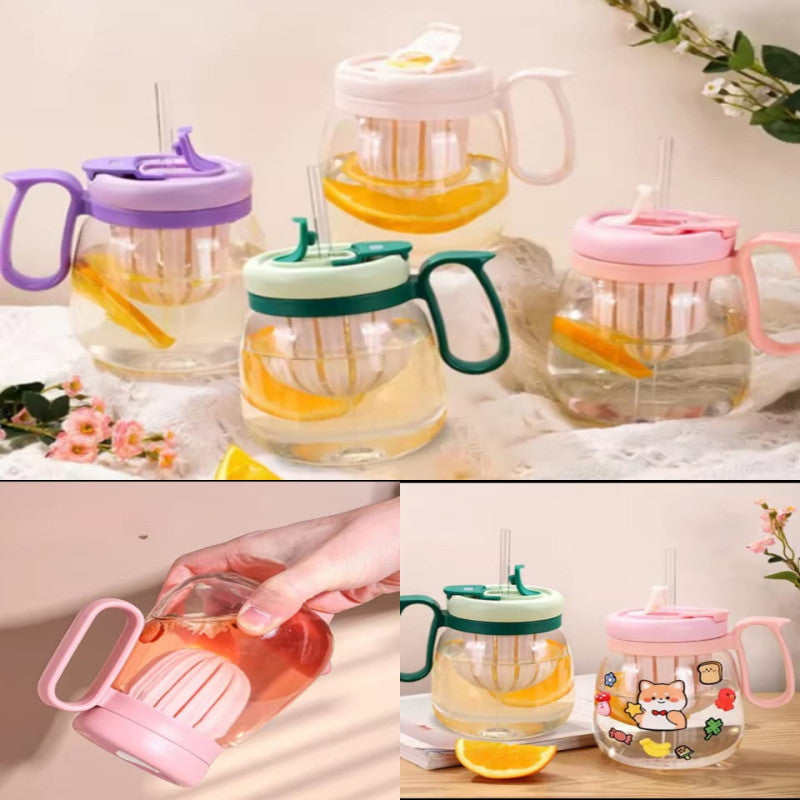 Transparent Milk Juice Bottle