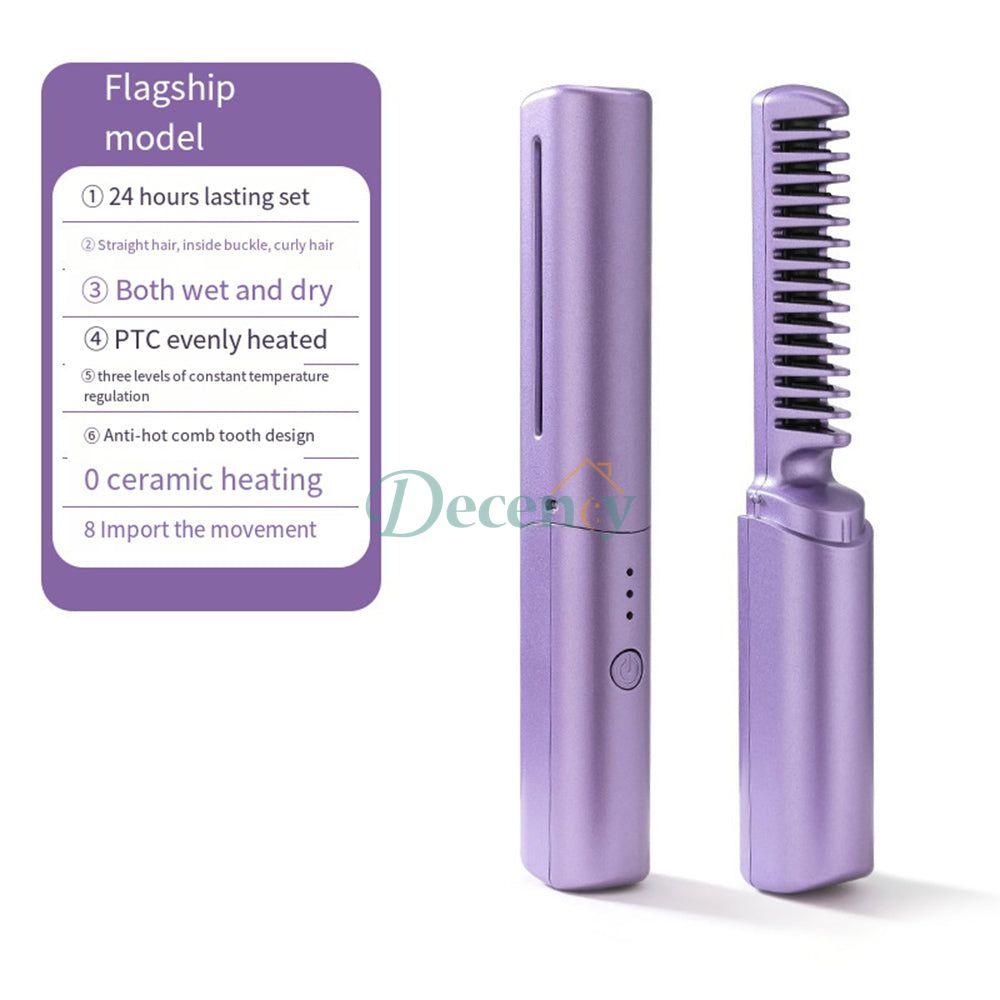 Wireless Hair Comb Straightner