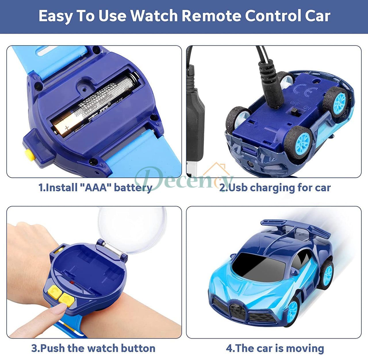 Wrist Watch Remote Control Car - Decency