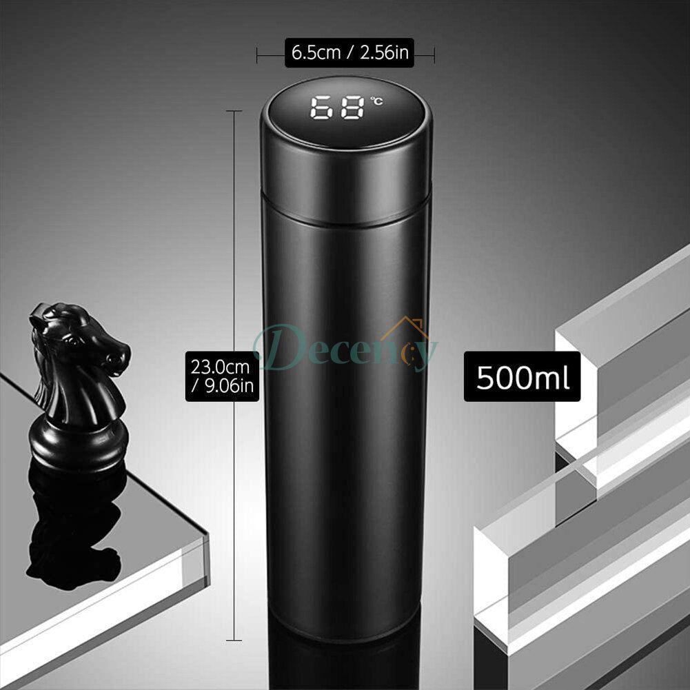 Smart Digital Thermal Vacuum Flasks Stainless Steel Touch Screen Water Bottle - Decency
