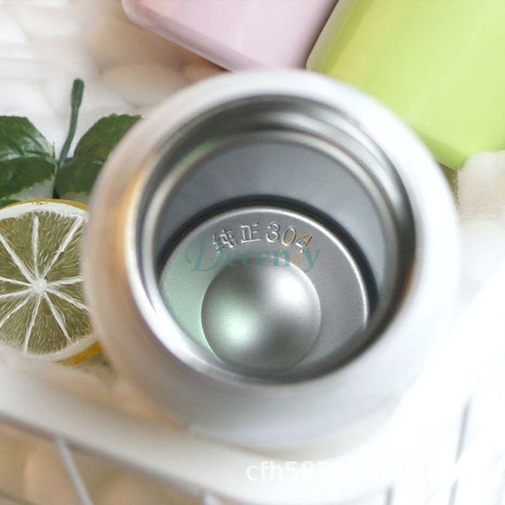 500ml Portable Sports Water Bottles Thermos With Straw - Decency