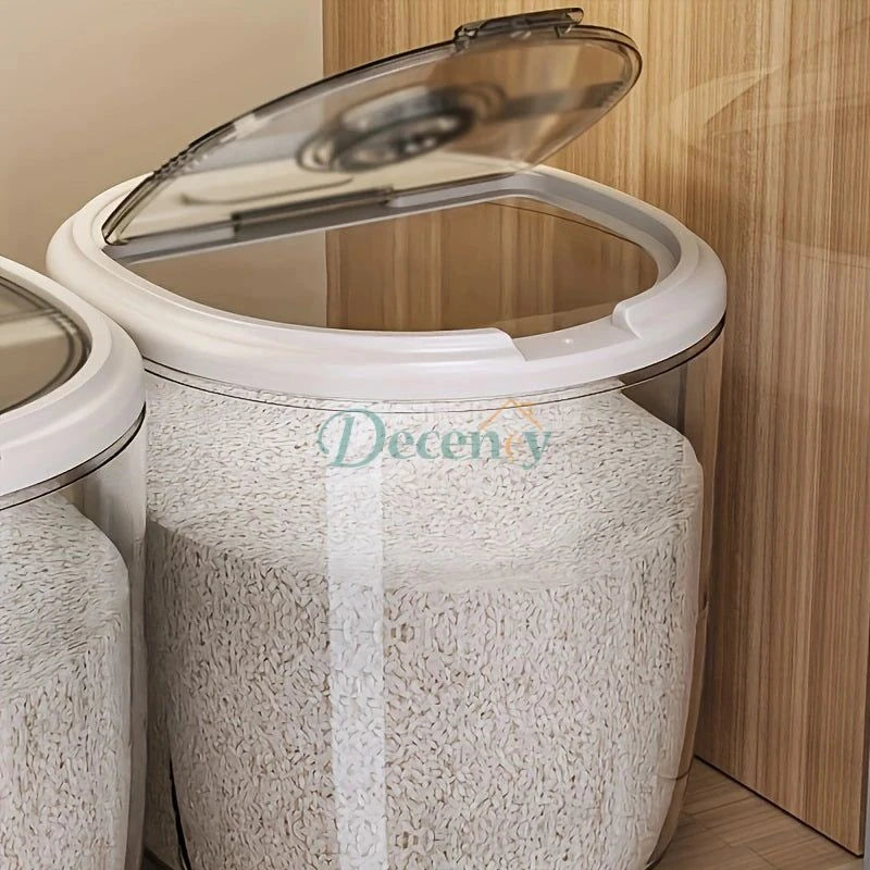 Plastic Rice Bin Dispenser Storage Container