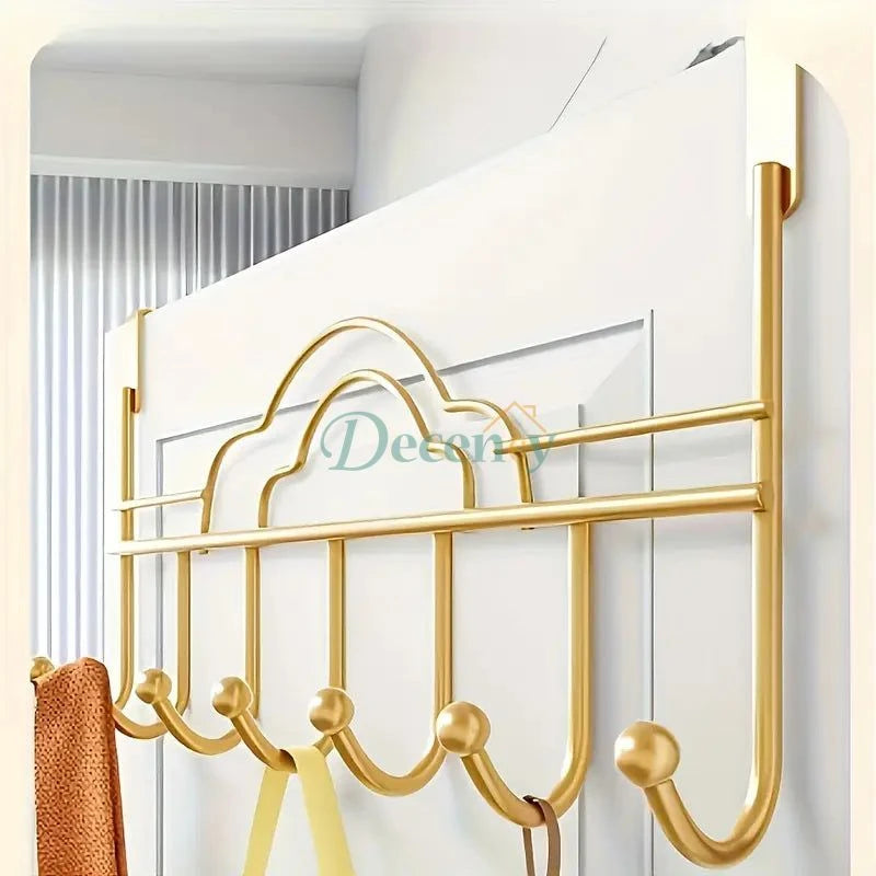 Wall-Mounted Gold Metal Clothes Hanger