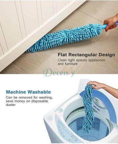 Flexible Microfiber Duster With Long Handle (Steel Rod) - Decency