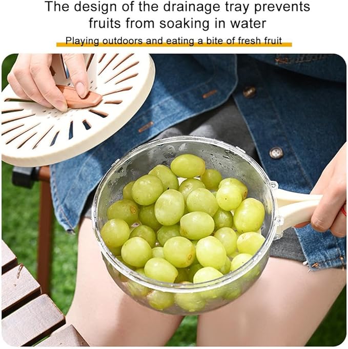 2 in 1 Multi-function Draining Basket with Lid