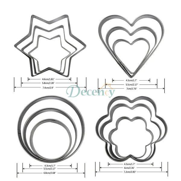 12Pcs Cookie Cutter Set