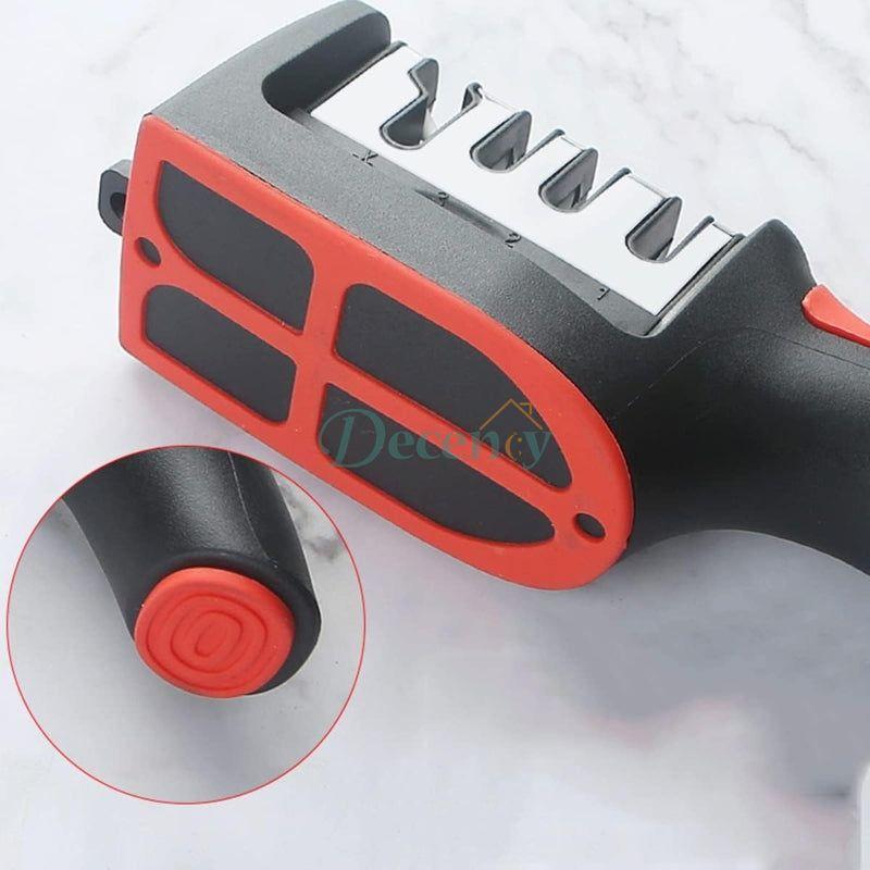 Multifunctional Knife Sharpener with Non-Slip Base Handheld