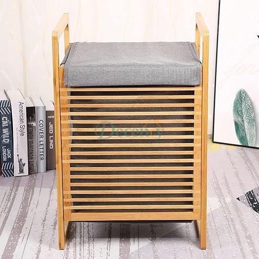 Bamboo Laundry Portable Storage Basket