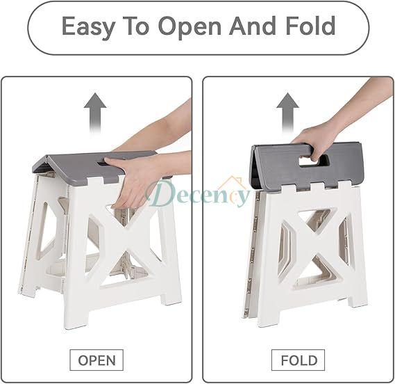 Non-Slip Folding Step Stools with Handle