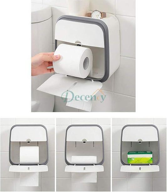 Double Layer Tissue Holder, Toilet Paper Box
