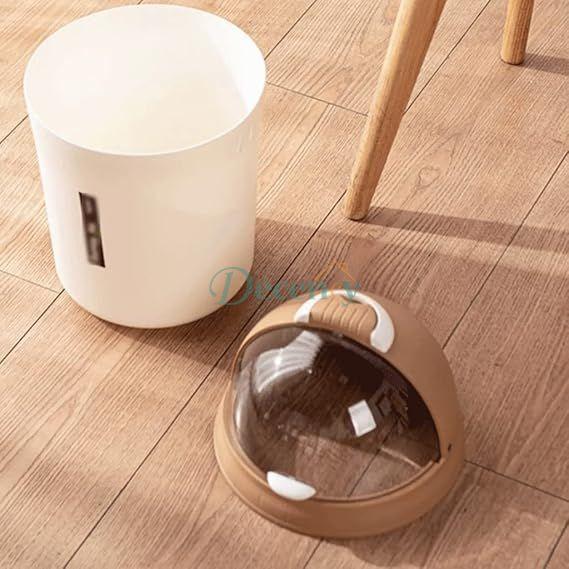 Fancy dustbin with acrylic cover