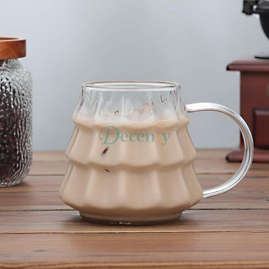 Transparent Mug with Handle Coffee Cup