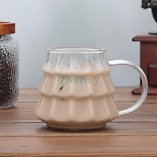 Transparent Mug with Handle Coffee Cup