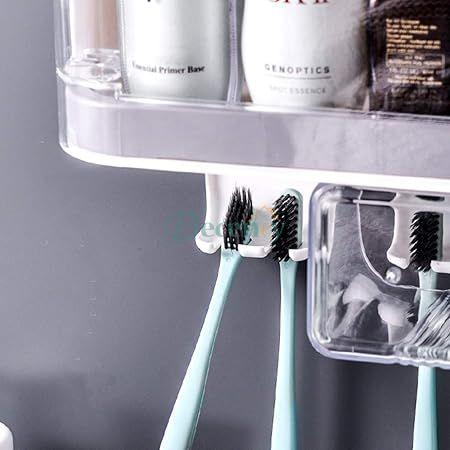 Wall Mounted Tooth Toothbrush Cup Without Perforation Storage Holder D