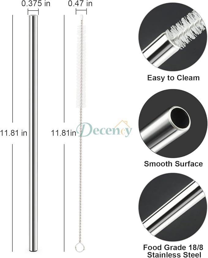 Stainless Steel Stanley Tumblers Straw ( Without Brush )