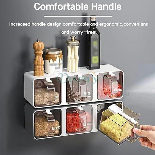 Elite Wall Mounted Spice Jar Rack – Premium Kitchen Organizer with Space-Saving Storage