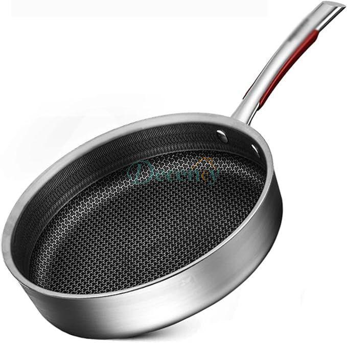 Stainless Steel Frying pan Skillet Frying pan with lid