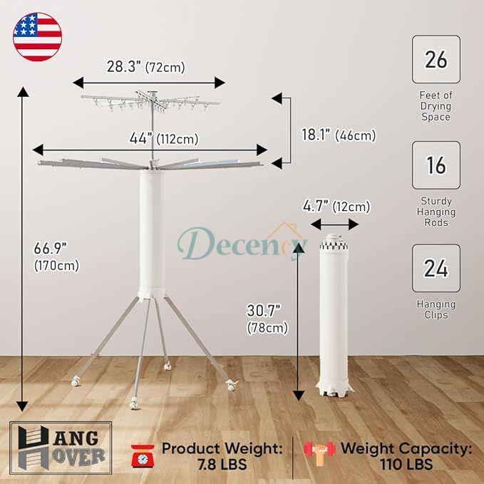 FOLDABLE LAUNDRY STAND TRIPOD