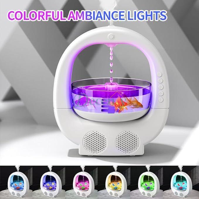 Anti Gravity Fish Aquarium Humidifier With Bluetooth Speaker