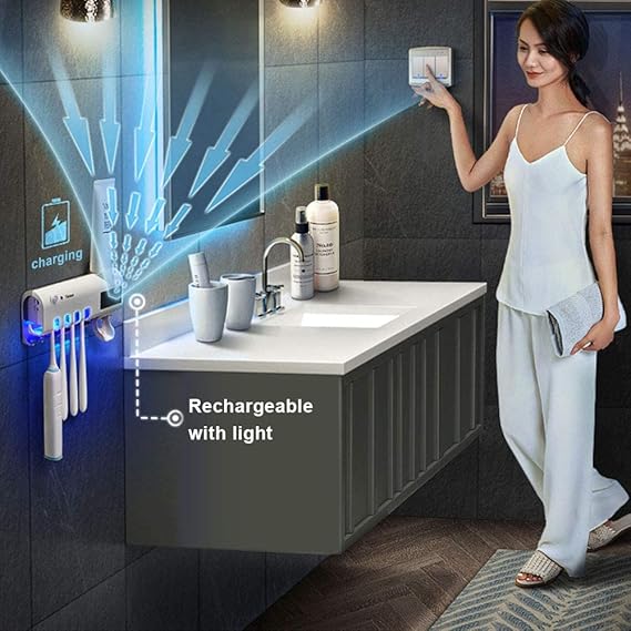 UV Toothbrush Sanitizer Holder - Induction Toothbrush Holder