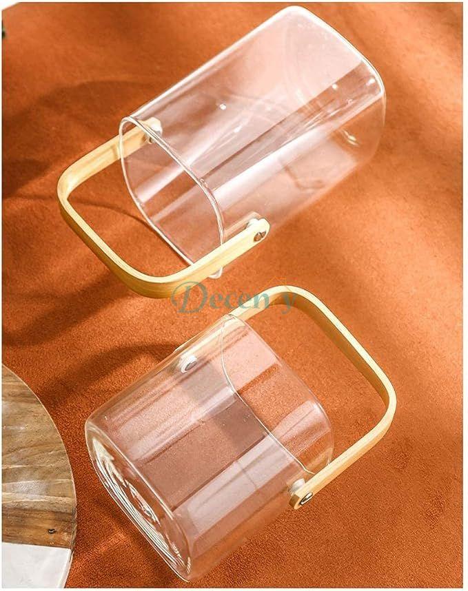 Glass Ice Bucket Fruit Bucket With Handle