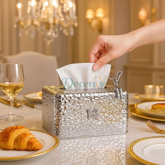 Acrylic Crystal Design Tissue Box