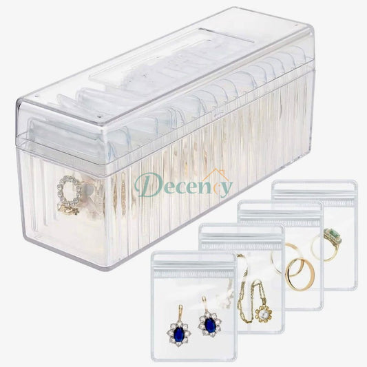 Acrylic Organizer with 20pcs Ziplock bags