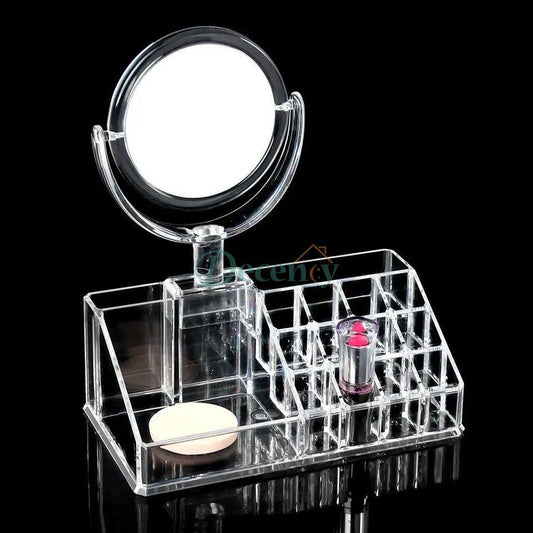 Acrylic Makeup Organizer with Mirror