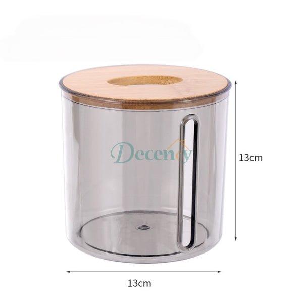 Elegant Round Tissue Box Organizer
