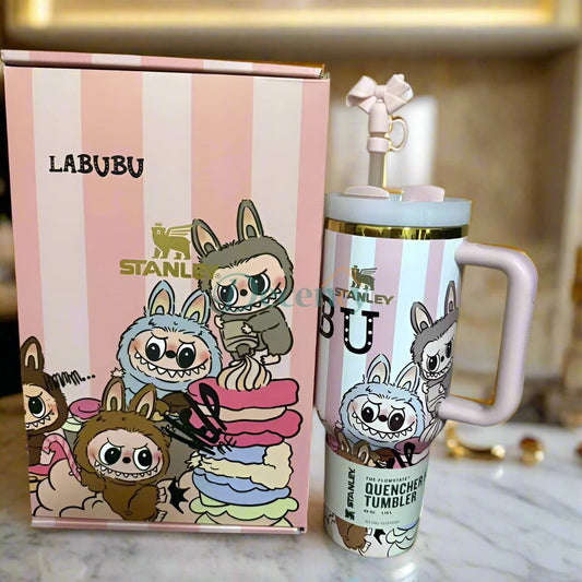 Stanley Labubu Quencher H2.0 FlowState™ Tumbler 40 oz With Accessories