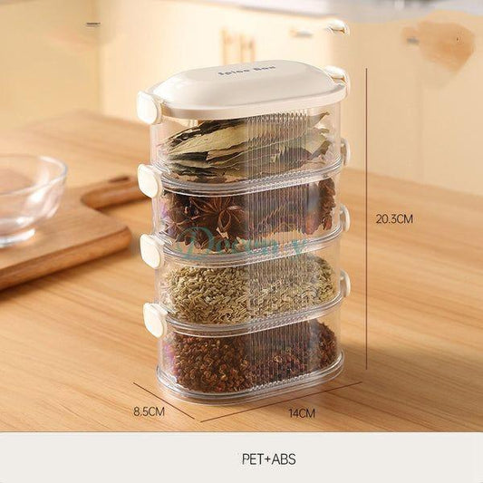 Spice Organizer Household Stackable Food Spice Storage Box