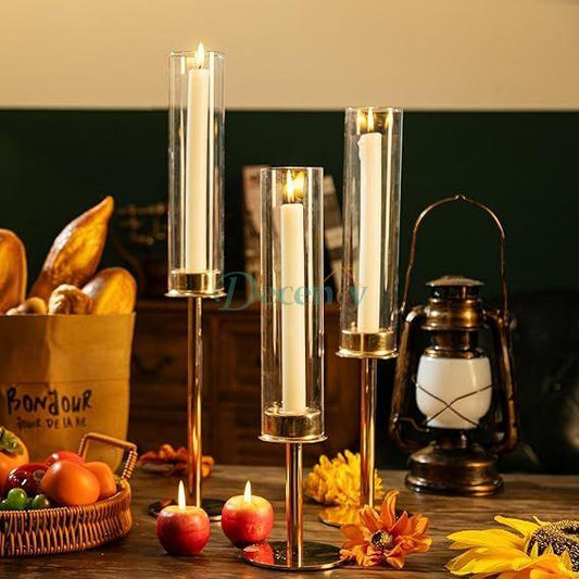 Gold Candlestick Holders