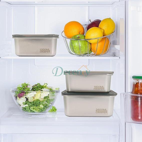 Crispers Stainless Steel Food Storage